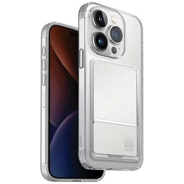 Чехол Uniq Air Fender ID для iPhone 15 Pro прозрачный