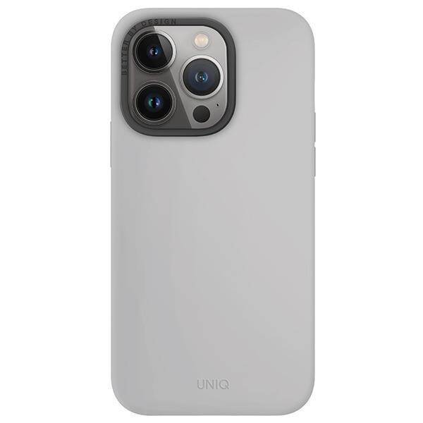 Чехол Uniq LINO MagSafe для iPhone 15 Pro серый (Chalk Grey)