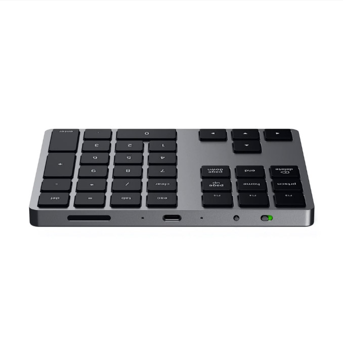 Беспроводной блок клавиатуры Satechi Aluminum Extended Keypad (ST-XLABKM) серый космос