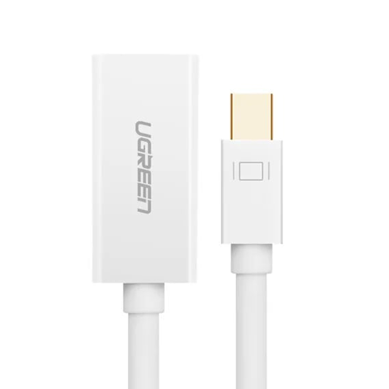 Кабель Ugreen MD112 (10460) Mini DP to HDMI Female Converter 1080P белый