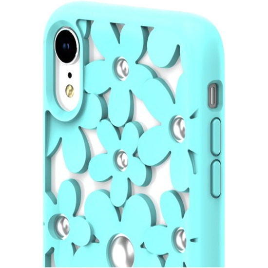 Чехол SwitchEasy Fleur для iPhone XR бирюзовый (Mint)