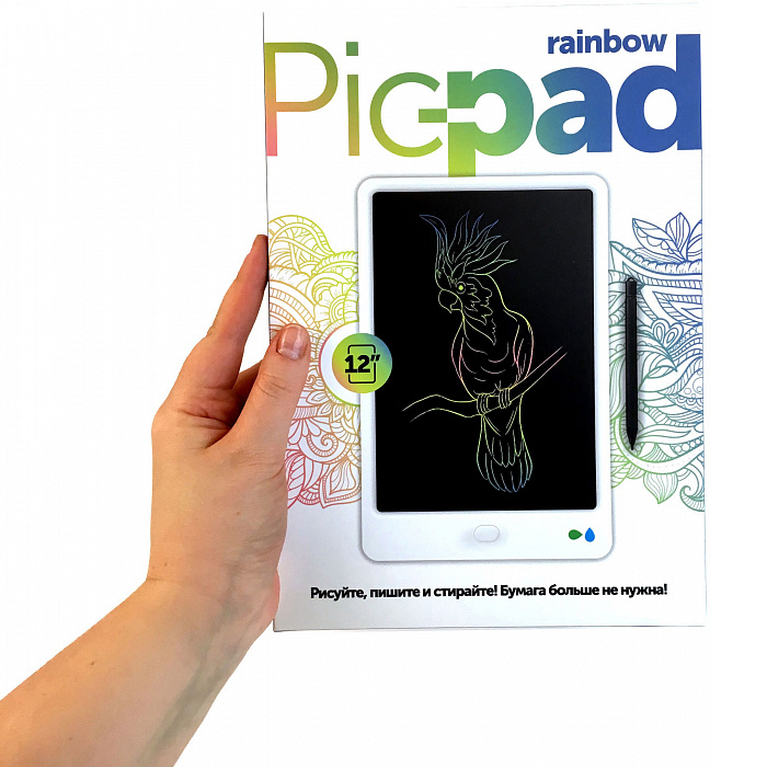 Планшет для рисования Назад К Истокам с ЖК-экраном NKI Pic-Pad Rainbow (PPRW12)