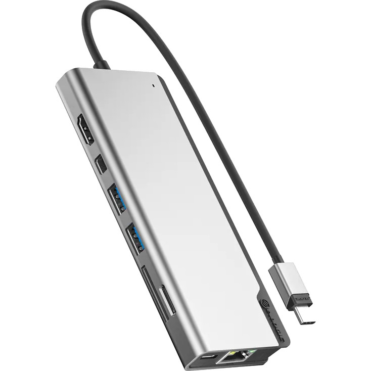 Адаптер Alogic Ultra Series USB-C Dock plus Gen 2 PD 100W серый космос