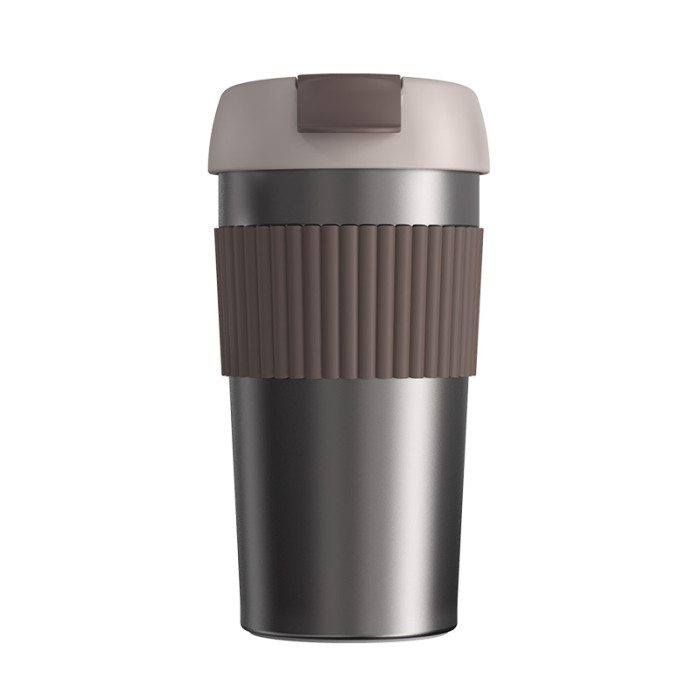 Термостакан-непроливайка KissKissFish Rainbow Vacuum Coffee Tumbler (490 мл) коричневый