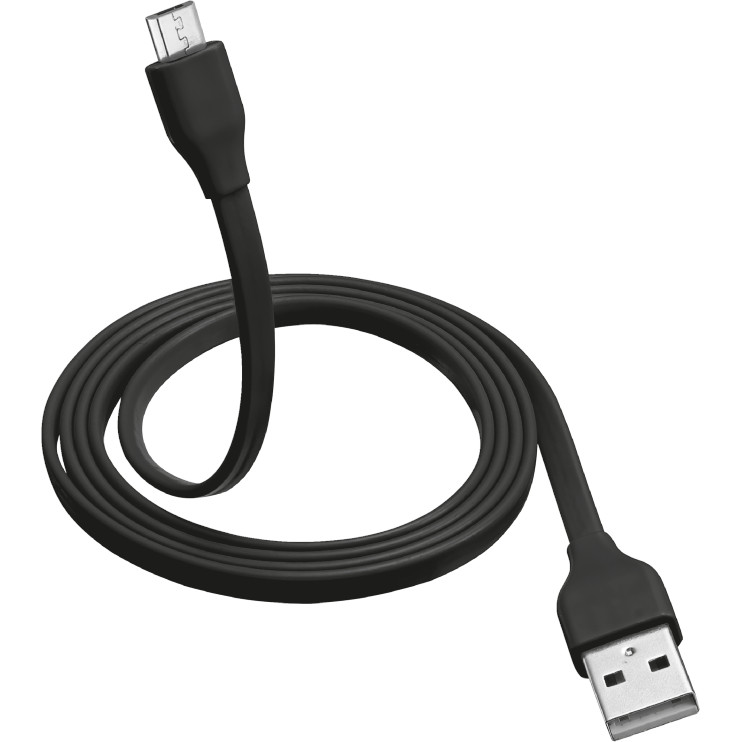 Кабель Trust Flat Micro-USB Cable (1 метр) чёрный