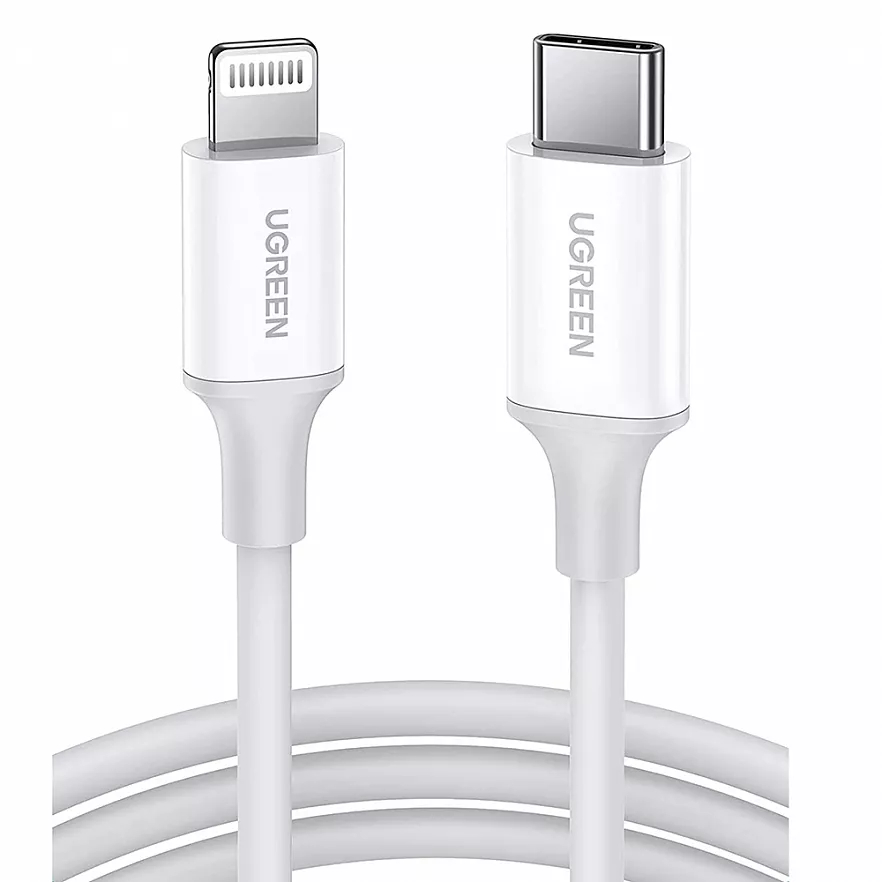 Кабель Ugreen US171 USB-C to Lightning Cable (0,25 метра) белый (60746)