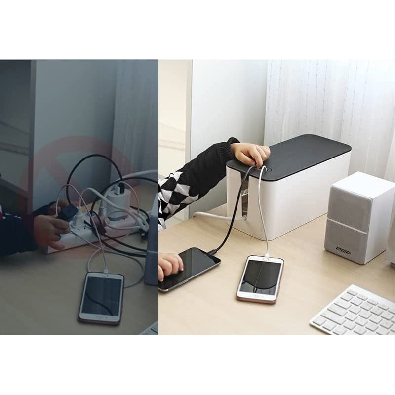 Органайзер для проводов Ugreen LP110 (30397) Universal Cable Management Box (Размер S) белый
