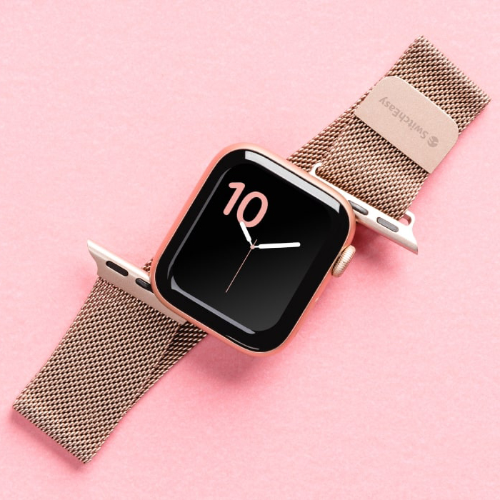 Ремешок SwitchEasy Mesh для Apple Watch 42/44/45 мм розовое золото (GS-107-214-266-60)