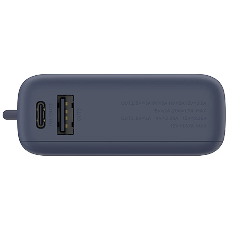 Внешний аккумулятор Xiaomi Power Bank 10000 мАч 33W (со встроенным кабелем) синий