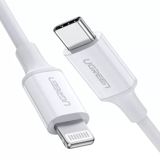 Кабель Ugreen US171 USB-C to Lightning Cable (1,5 метра) белый (60748)