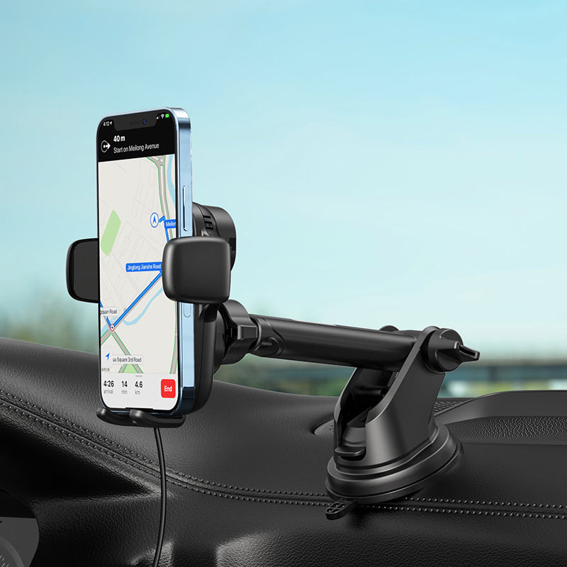 Автодержатель с функцией беспроводной зарядки Acefast D1 Fast Wireless Charger Car Mount 15W (AF-D1-BK)