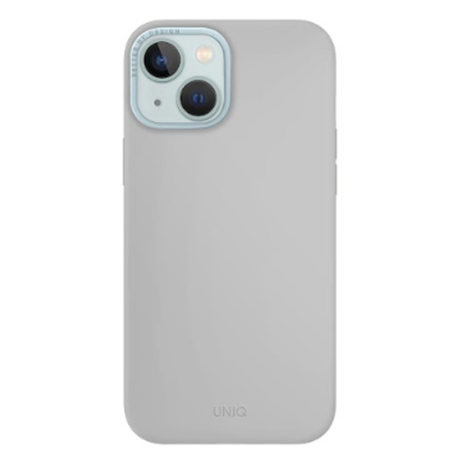 Чехол Uniq LINO MagSafe для iPhone 15 серый (Chalk Grey)