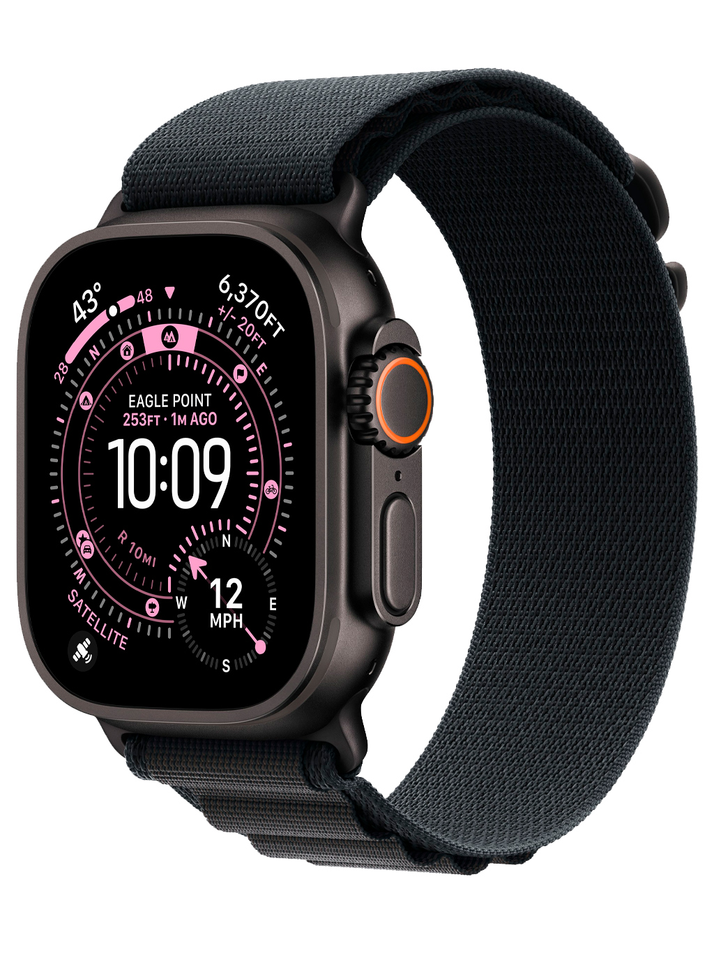 Часы Apple Watch Ultra 3 Black 49 мм Alpine Loop черный