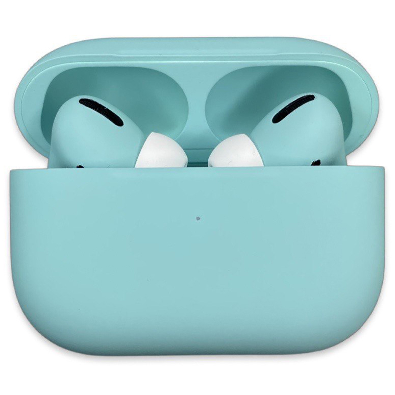 Беспроводные наушники Apple AirPods Pro 2 2023 Custom Edition бирюзовые матовые (полная покраска)