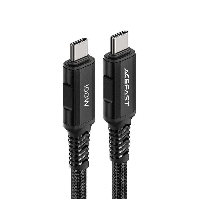 Кабель Acefast C4-03 USB-C to USB-C 100W (2 метра) чёрный (AF-C4-03-BK)