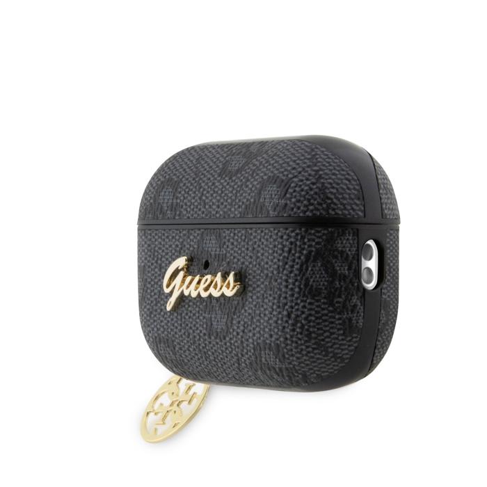Чехол CG Mobile Guess 4G Script Metal Logo Charm для AirPods Pro 2 (2022) чёрный