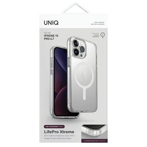 Чехол Uniq Lifepro Xtreme AF MagSafe для iPhone 15 Pro Max прозрачный (Clear)