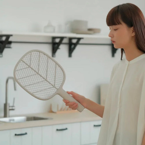 Электрическая мухобойка Solove Electric Mosquito Swatter P2+ RU Серая с режимом электрической ловушки