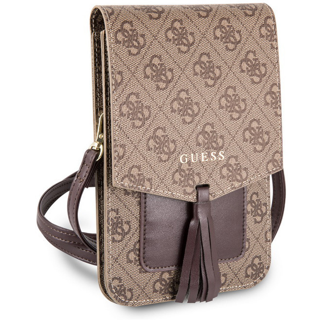 Сумка CG Mobile Guess Wallet Bag 4G для смартфонов бежевая 