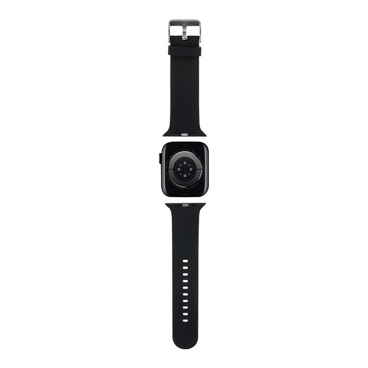 Ремешок CG Mobile Lagerfeld 3D Rubber NFT Karl & Choupette Heads для Apple Watch 38/40/41 мм чёрный