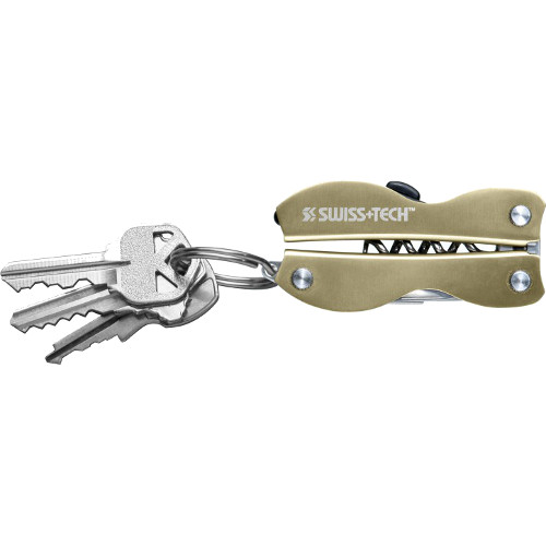 Карманный мультиинструмент Swiss+Tech Vintage Corkscrew Tool 8-in-1 золотистый (подарочная упаковка)