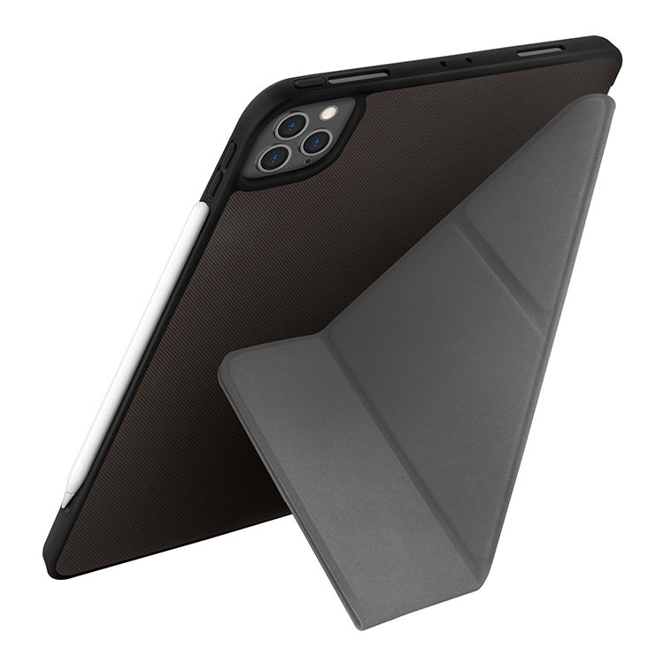 Чехол Uniq Transforma Rigor для iPad Pro 12.9 (2020) серый (с держателем для стилуса)