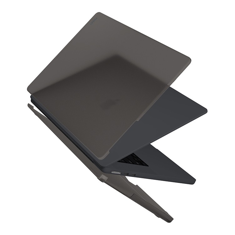 Чехол Uniq HUSK Pro Claro для MacBook Air 15" (М2, 2023) матовый тёмно-серый