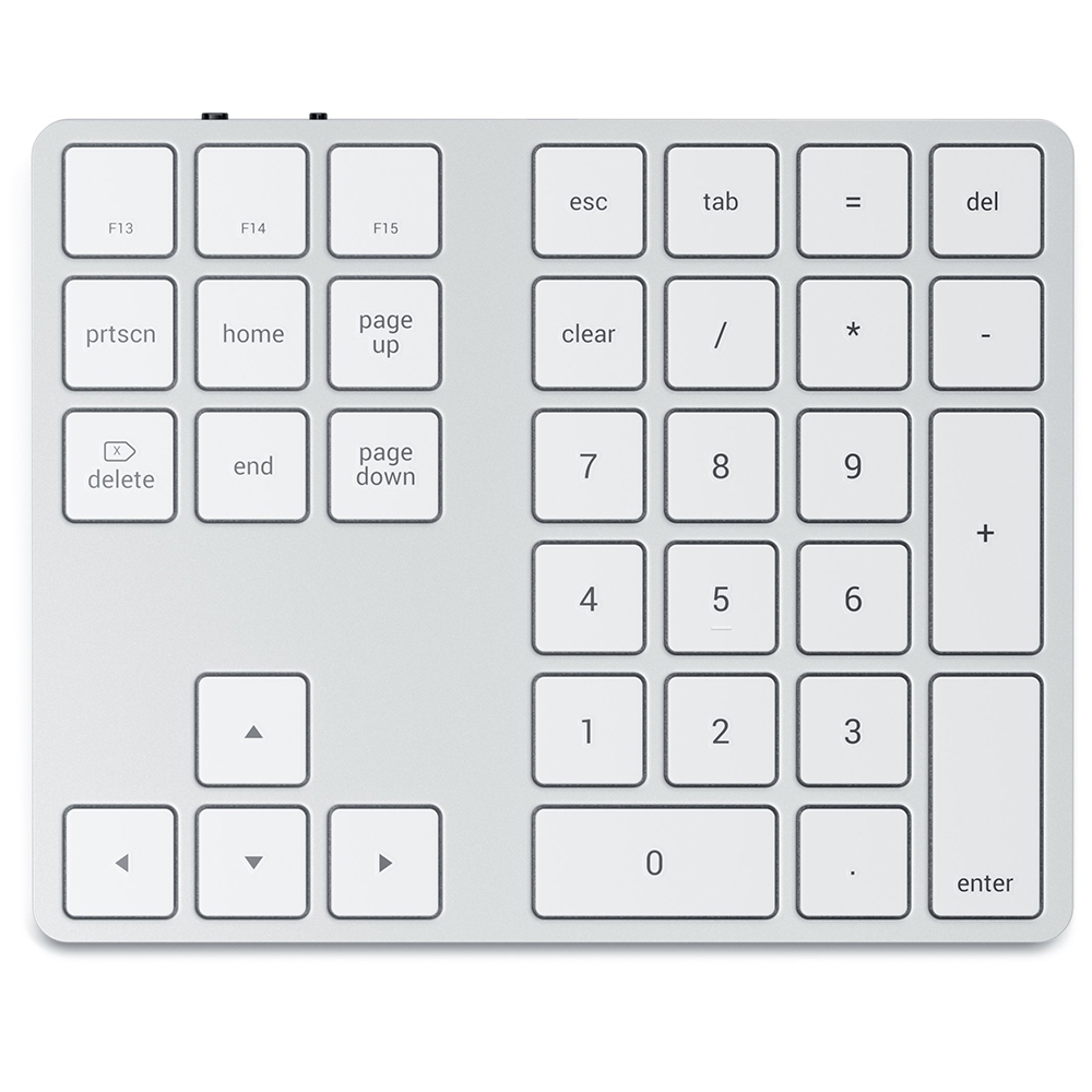 Беспроводная клавиатура Satechi Bluetooth Extended Keypad серебристая (ST-XLABKS)