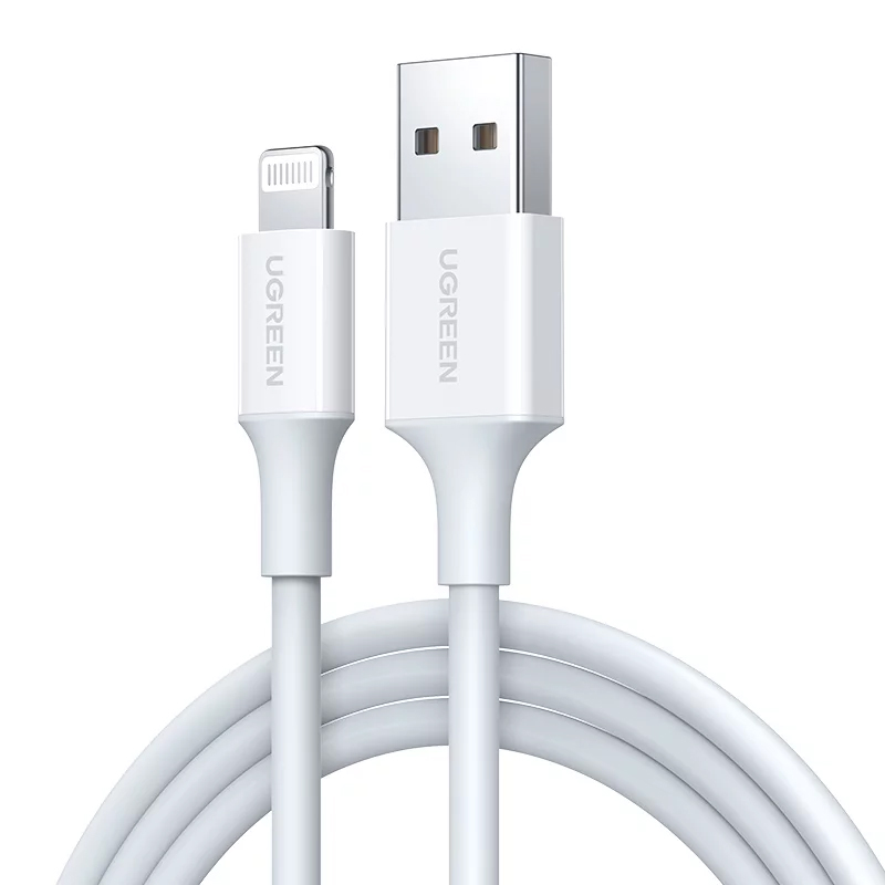 Кабель Ugreen US155 USB-A to Lightning MFI (2 метра) белый (20730) 