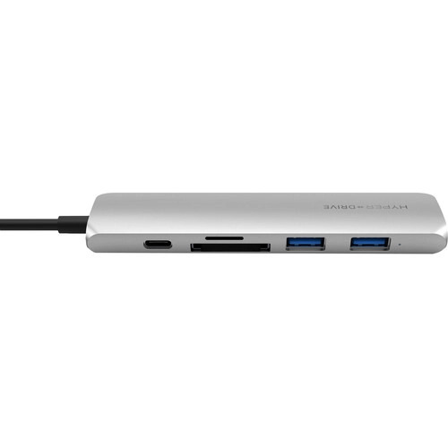 Мульти Хаб HyperDrive BAR 6-in-1 USB-C Hub серебристый (HD22E-SILVER)