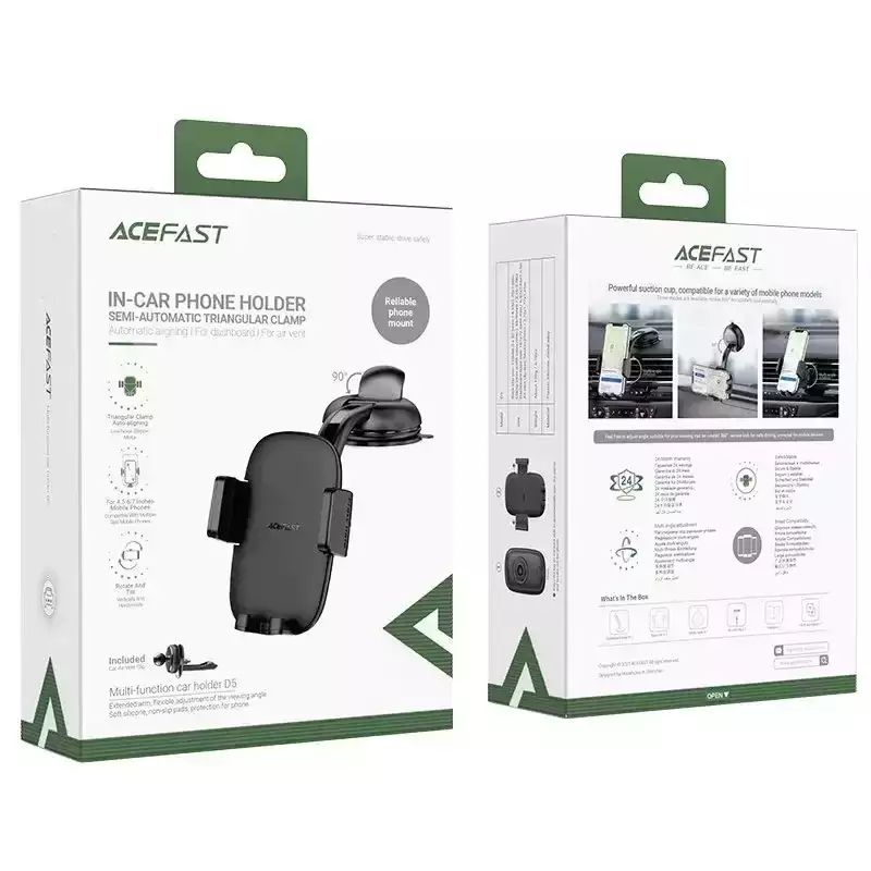 Автомобильный держатель ACEFAST D5 Multi-function Car Phone Holder чёрный