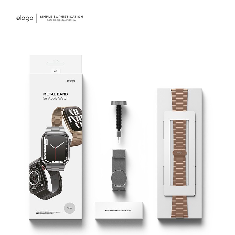 Ремешок Elago Metal Band для Apple Watch 40/41 мм розовое золото
