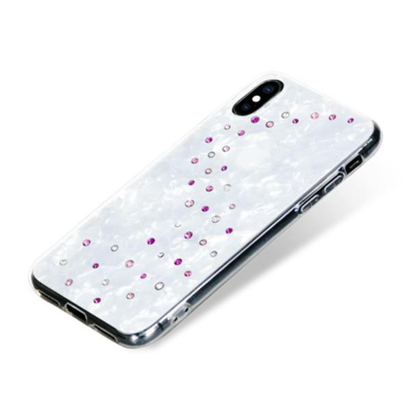 Чехол Bling My Thing Milky Way Case для iPhone Xs Max белый (Rose Sparkles)