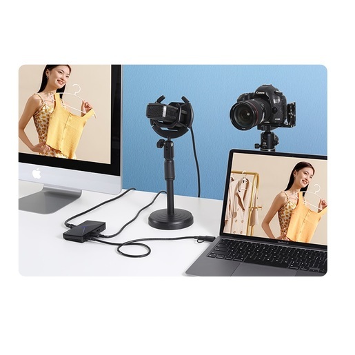 Внешняя карта видеозахват Ugreen CM410 (10936) Audio Video Capture Card Mic+Headphone 1080P HDMI чёрного цвета