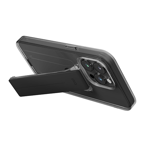 Чехол Uniq Heldro Mount для iPhone 15 Pro Max тёмно-серый (Smoke)