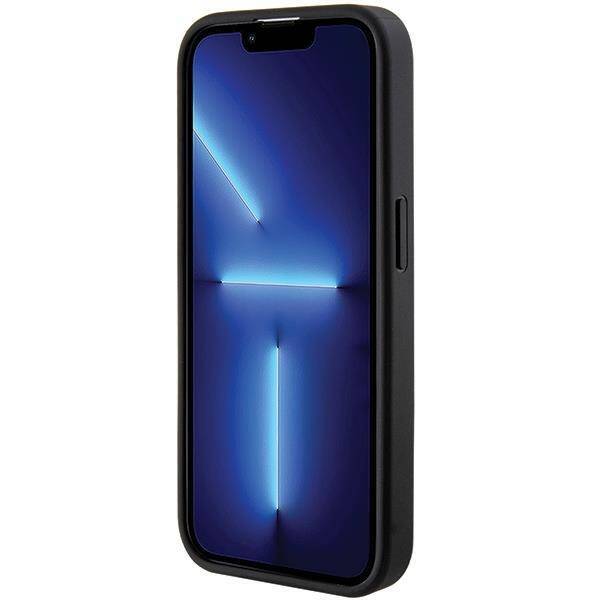 Чехол CG Mobile Guess Grip Stand 4G Saffiano для iPhone 15 Pro Max чёрный