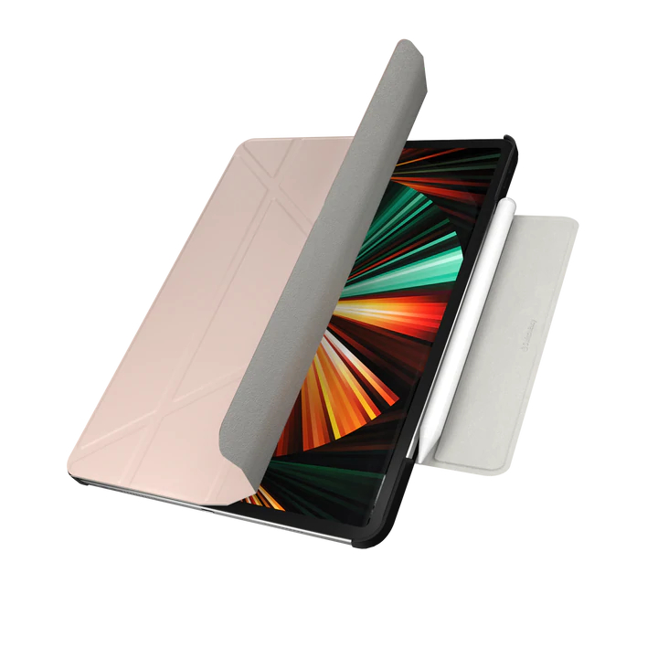 Чехол SwitchEasy Origami Protective Case для iPad Pro 12.9" (2018-2021) розовый (GS-109-176-223-182)