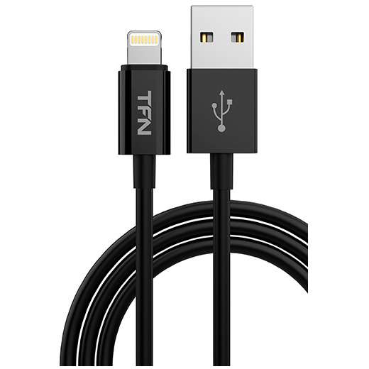 Кабель TFN 8pin (Lightning-USB) TPE (1 метр) чёрный