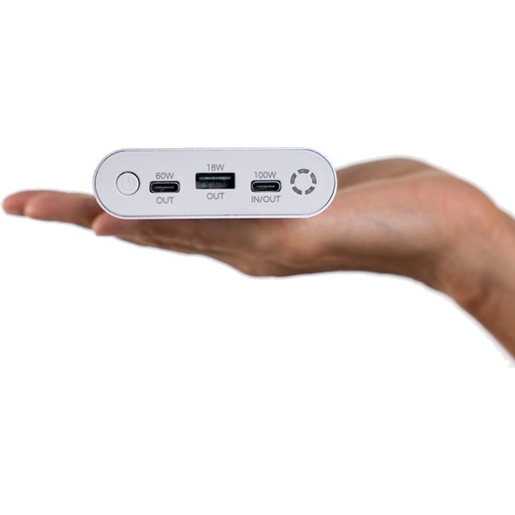 Внешний аккумулятор HyperJuice 100W USB-C 27000 мАч Battery Pack серебристый