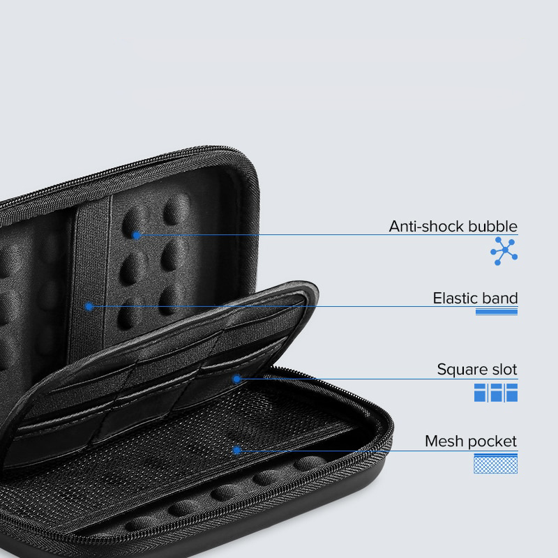 Органайзер UGREEN LP128 Hard Disk & Accessory Multi-functional Storage Bag (размер L)
