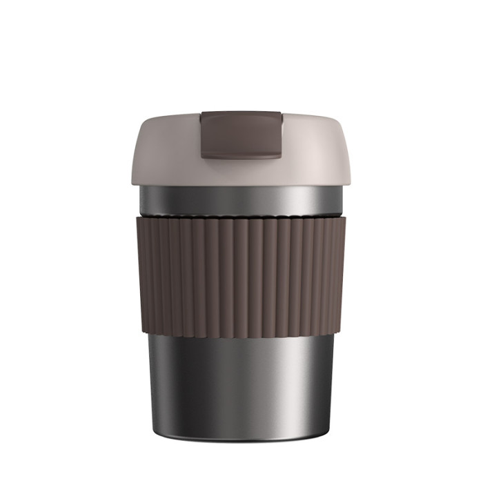 Термостакан-непроливайка KissKissFish Rainbow Vacuum Coffee Tumbler Mini (360 мл) коричневый