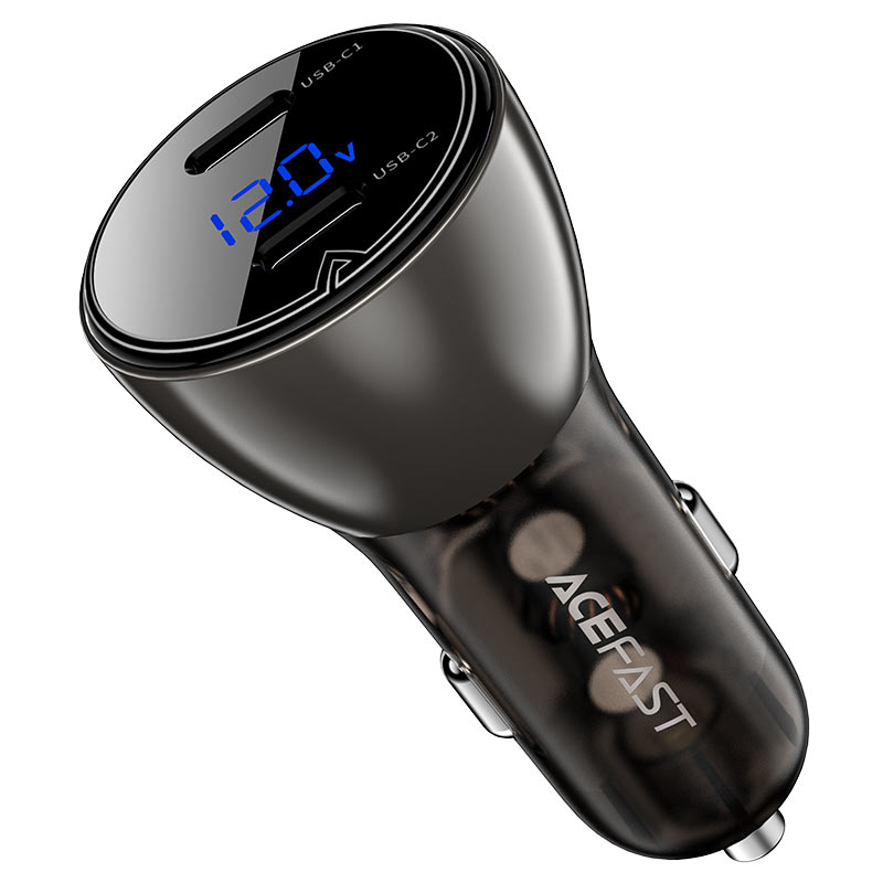 Автомобильное зарядное устройство Acefast B10 2 x USB-C Fast Charge Car Charger 60W (AF-B10-BK)