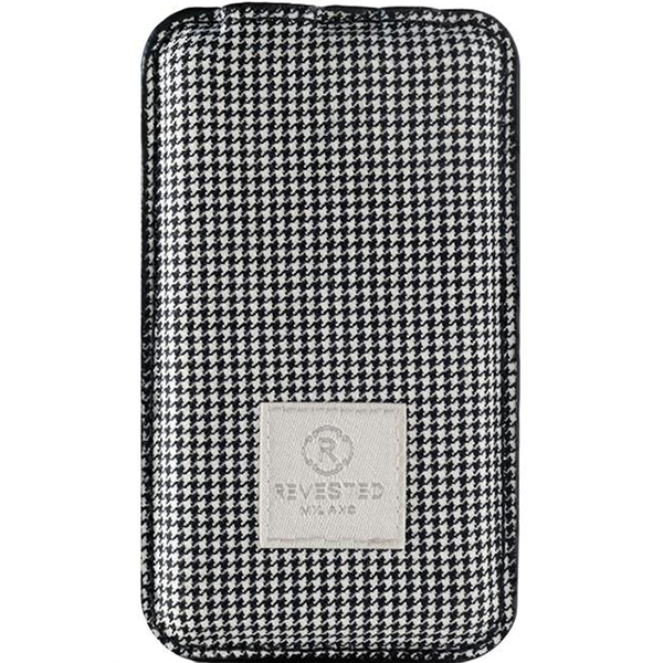 Внешний аккумулятор Revested Power Bank Pied de Poule на 4000 мАч (Houndstooth) серый