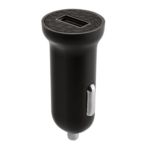 Автомобильное зарядное устройство Ozaki O!tool High Speed Car Charger 2,4A (OT280) чёрная кожа