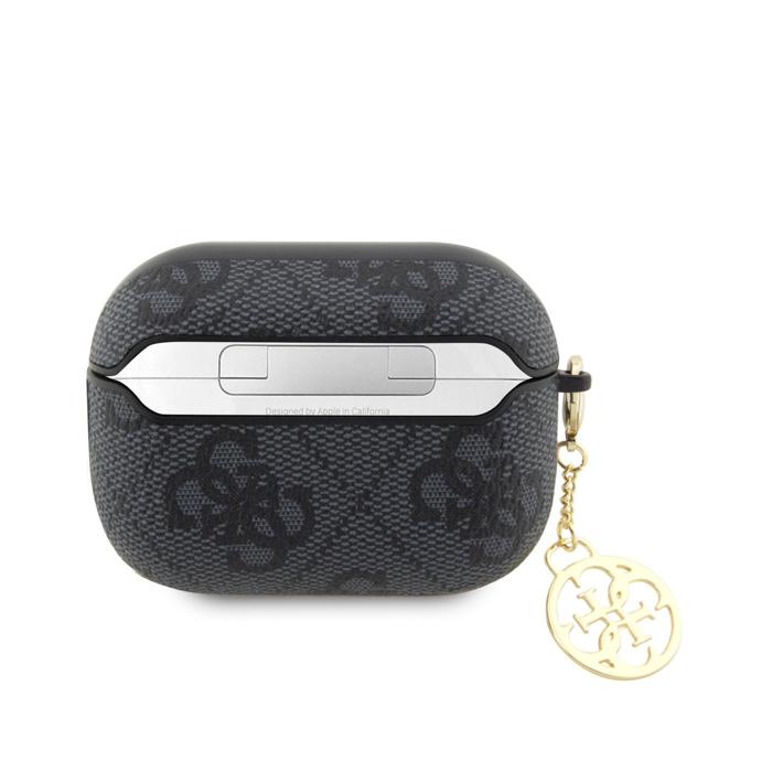 Чехол CG Mobile Guess 4G Script Metal Logo Charm для AirPods Pro 2 (2022) чёрный