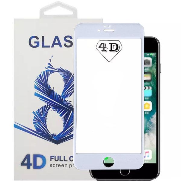 Защитное стекло DoDo Full Screen для iPhone 7/8 Plus белая рамка