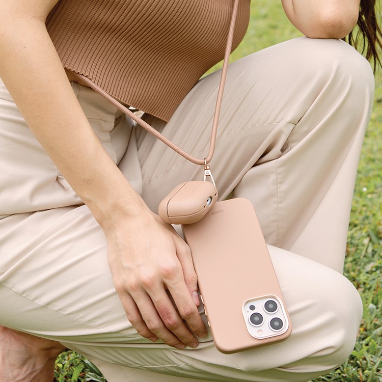 Чехол Uniq COEHL Haven для AirPods Pro 2 (2022) пыльный нюдовый (Dusty Nude)