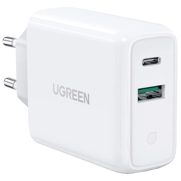 Сетевое зарядное устройство UGREEN CD170 36W USB + Type-C Charger белое (60468)
