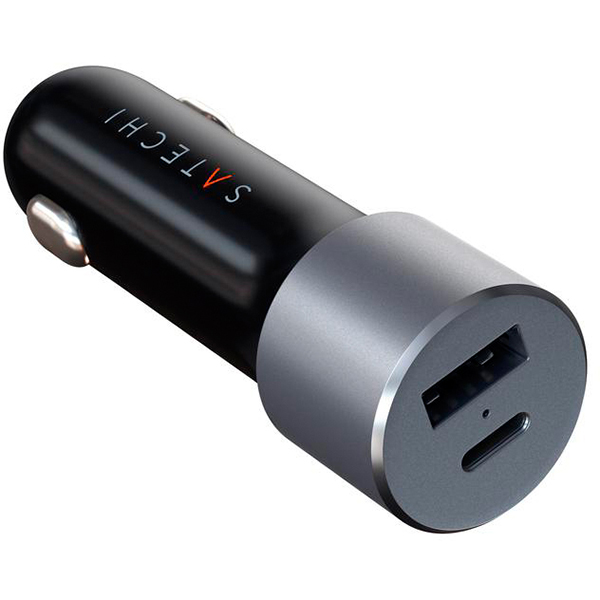 Автомобильное зарядное устройство Satechi 72W Type-C PD Car Charger чёрное (ST-TCPDCCM)