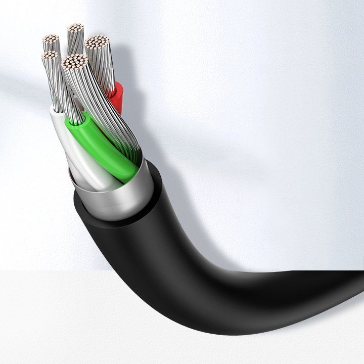 Кабель UGREEN US287 (60123) USB-A 2.0 to USB-C Cable Nickel Plating (2 метра) белый